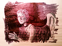 Dont Blink - marker on tracing paper