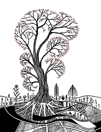 Winter Tree - Designed in Illustrator